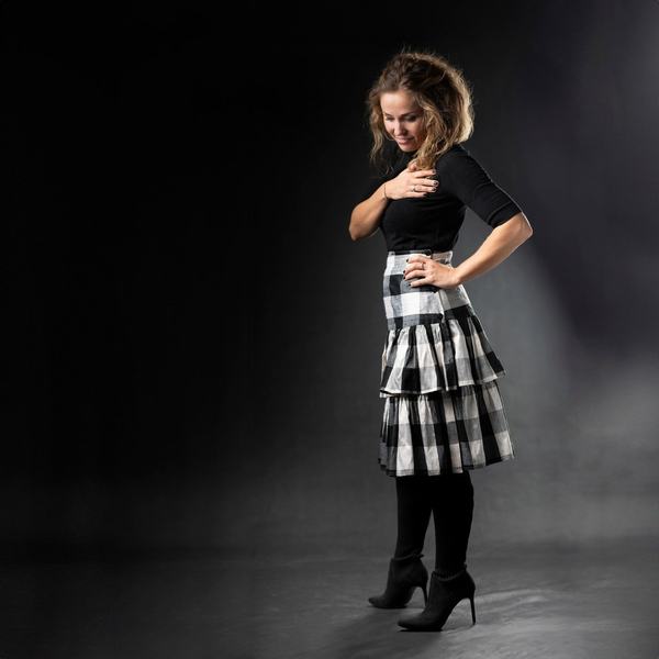 Justyna, jesienna sesja portretowa w studiu, studio w Katowicach
